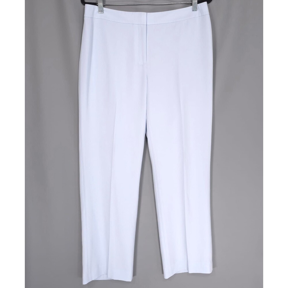LAFAYETTE 148 Barrow Light Blue Tailored Pants Straight Women 12 Trousers Slacks